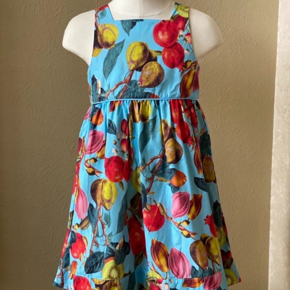 Bergdorf Goodman Cara Cara Fruit-Print Dress